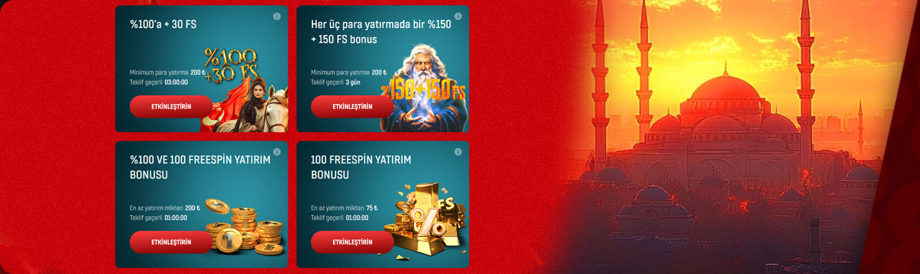 Kullanılabilir bonus. 